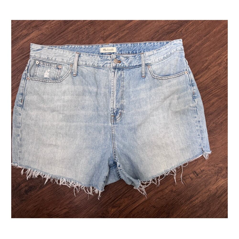 Madewell The Perfect Vintage Curvy Jean Shorts Womens Plus